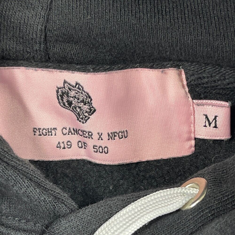 Darc Sport Wolves Club SHE Fight Cancer X Nfgu Cropped Hoodie Women Medium Black - Picture 5 of 11